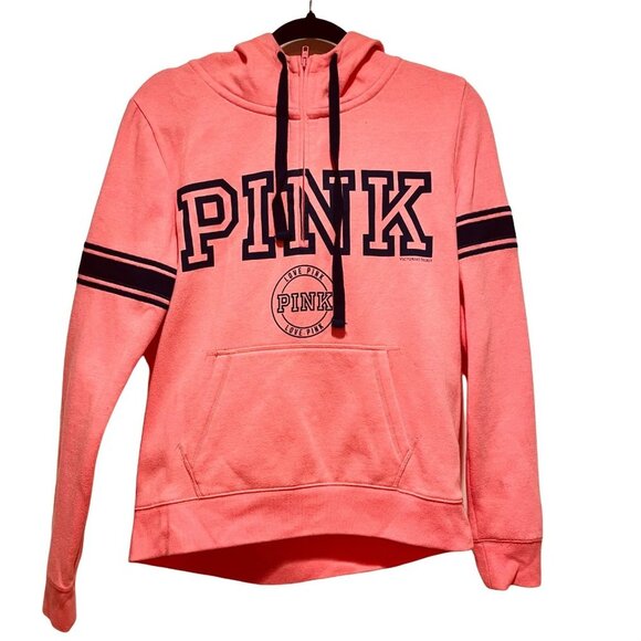 Pink by Victoria's Secret Pink Spell Out Hoodie Sweatshirt Size Medium - Picture 1 of 4